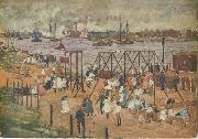 Maurice Prendergast The East River oil painting artist